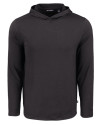 Cutter & Buck Coastline Recycled Double Peached Mens Big & Tall Hooded Pullover Black Mannequin Thumbnail Image