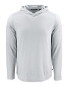 Cutter & Buck Coastline Recycled Double Peached Mens Big & Tall Hooded Pullover CONCRETE Mannequin Thumbnail Image