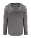 Cutter & Buck Coastline Recycled Double Peached Mens Big & Tall Hooded Pullover Elemental Grey Mannequin Back Thumbnail Image