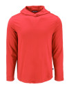 Cutter & Buck Coastline Recycled Double Peached Mens Big & Tall Hooded Pullover Red Mannequin Thumbnail Image