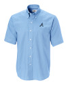 Atlanta Braves Cutter & Buck Epic Easy Care Nailshead Mens Big and Tall Short Sleeve Dress Shirt Atlas Light Blue Mannequin Thumbnail Image