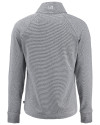 Pitt Panthers Cutter & Buck Adapt Recycled Soft Knit Stripe Womens Quarter Zip Pullover Black Heather/White Mannequin Back Thumbnail Image