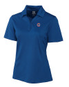 Chicago Cubs Cutter & Buck Genre Textured Solid Womens Polo Tour Blue Mannequin Thumbnail Image