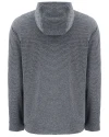Michigan State Spartans Cutter & Buck Adapt Recycled Soft Knit Stripe Mens Big & Tall Hooded Pullover Black Heather Mannequin Back Thumbnail Image