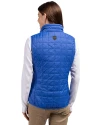 Atlanta Braves Cutter & Buck Rainier PrimaLoft® Womens Eco Insulated Full Zip Puffer Vest Royal Back Thumbnail Image
