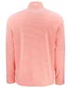 Texas Rio Grande Valley Vaqueros Cutter & Buck Adapt Recycled Soft Knit Stripe Mens Quarter Zip Pullover  College Orange Heather/White Mannequin Back Thumbnail Image
