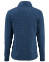 Northern Arizona Lumberjacks - Cutter & Buck Adapt Recycled Soft Knit Stripe Womens Quarter Zip Pullover Navy Blue Heather Mannequin Back Thumbnail Image