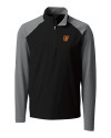 Baltimore Orioles Cutter & Buck Response Lightweight Hybrid Quarter Zip Mens Pullover Windbreaker Black Mannequin Thumbnail Image