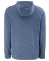 Old Dominion Monarchs Cutter & Buck Adapt Recycled Soft Knit Stripe Mens Big & Tall Hooded Pullover Navy Blue Heather Mannequin Back Thumbnail Image