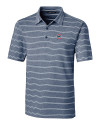 Chicago Cubs Cutter & Buck Forge Epic Confidence Recycled Heathered Stripe Stretch Mens Polo Indigo Mannequin Thumbnail Image