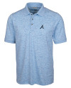Atlanta Braves Cutter & Buck Advantage Tri-Blend Space Dye Mens Polo Atlas Light Blue Mannequin Thumbnail Image
