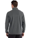 Cleveland Guardians Cutter & Buck Woodland Recycled Fleece Mens Snap Pullover Elemental Grey Back Thumbnail Image