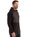 Chicago Cubs Cutter & Buck Woodland Epic Versatility Recycled Insulated Fleece Mens Full Zip Jacket Black Side Thumbnail Image