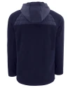 Cleveland Guardians Cutter & Buck Woodland Epic Versatility Recycled Insulated Fleece Mens Full Zip Jacket Navy Blue Mannequin Back Thumbnail Image
