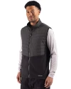 Chicago Cubs Cutter & Buck Woodland Epic Versatility Recycled Insulated Hybrid Fleece Mens Full Zip Vest Black Side Thumbnail Image