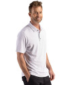 Chicago White Sox Cutter & Buck Virtue Recycled Hex Print Featherlight Pique Mens Big & Tall Polo Black Side Thumbnail Image
