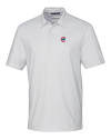 Chicago Cubs Cutter & Buck Pike Double Dot Print Stretch Mens Polo White Mannequin Thumbnail Image