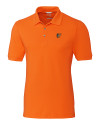 Baltimore Orioles Cutter & Buck Advantage Eco Tri-Blend Pique Mens Polo Orange Burst Mannequin Thumbnail Image