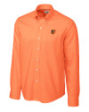 Baltimore Orioles Cutter & Buck Epic Easy Care Nailshead Mens Long Sleeve Dress Shirt College Orange Mannequin Thumbnail Image