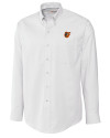 Baltimore Orioles Cutter & Buck Epic Easy Care Nailshead Mens Long Sleeve Dress Shirt White Mannequin Thumbnail Image