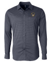 Milwaukee Brewers Cutter & Buck Versatech Geo Dobby Stretch Mens Long Sleeve Dress Shirt Liberty Navy Mannequin Thumbnail Image