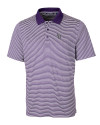Colorado Rockies Cutter & Buck Forge Tonal Stripe Stretch Mens Polo College Purple Mannequin Thumbnail Image