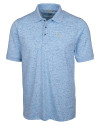 Kansas City Royals Cutter & Buck Advantage Tri-Blend Space Dye Mens Polo Atlas Light Blue Mannequin Thumbnail Image