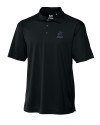 Miami Marlins Cutter & Buck Genre Textured Solid Mens Polo Black Mannequin Thumbnail Image