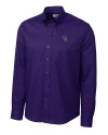 View image 2: Colorado Rockies Cutter & Buck Epic Easy Care Nailshead Mens Long Sleeve Dress Shirt College Purple Mannequin