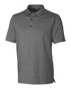 Colorado Rockies Cutter & Buck Forge Heathered Stretch Mens Polo Charcoal Heather Mannequin Thumbnail Image