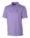 Colorado Rockies Cutter & Buck Forge Heathered Stretch Mens Polo College Purple Heather Mannequin Thumbnail Image