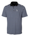 Los Angeles Dodgers Cutter & Buck Mens Forge Polo Multi Stripe Tour Blue Mannequin Thumbnail Image
