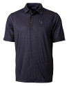 Colorado Rockies Cutter & Buck Pike Double Dot Print Stretch Mens Big and Tall Polo Black Mannequin Thumbnail Image