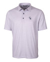 Colorado Rockies Cutter & Buck Pike Double Dot Print Stretch Mens Big and Tall Polo College Purple Mannequin Thumbnail Image