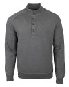 Colorado Rockies Cutter & Buck Saturday Cotton Blend Mens Big and Tall  Mock Pullover Sweatshirt Charcoal Heather Mannequin Thumbnail Image
