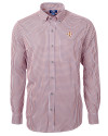 View image 1: Houston Astros Cutter & Buck Versatech Multi Check Stretch Mens Big and Tall Long Sleeve Dress Shirt College Orange Mannequin