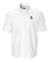 San Diego Padres Cutter & Buck Epic Easy Care Nailshead Mens Big and Tall Short Sleeve Dress Shirt White Mannequin Thumbnail Image