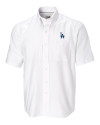 View image 2: Los Angeles Dodgers Cutter & Buck Epic Easy Care Nailshead Mens Big and Tall Short Sleeve Dress Shirt White Mannequin