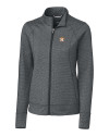 Houston Astros Cutter & Buck Shoreline Heathered Womens Full Zip Jacket Charcoal Heather Mannequin Thumbnail Image