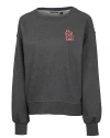 St. Louis Cardinals- Cutter & Buck Saturday Cotton Blend Womens Crew Neck Sweatshirt Charcoal Heather Mannequin Thumbnail Image