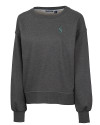 Seattle Mariners Cutter & Buck Saturday Cotton Blend Womens Crew Neck Sweatshirt Charcoal Heather Mannequin Thumbnail Image