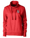 St. Louis Cardinals- Cutter & Buck Saturday Cotton Blend Womens Funnel Neck Sweatshirt Red Heather Mannequin Thumbnail Image