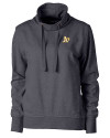 Athletics Cutter & Buck Saturday Cotton Blend Womens Funnel Neck Sweatshirt Charcoal Heather Mannequin Thumbnail Image
