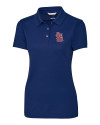 St. Louis Cardinals- Cutter & Buck Advantage Eco Tri-Blend Pique Womens Polo Indigo Mannequin Thumbnail Image