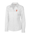 San Francisco Giants Cutter & Buck Epic Easy Care Fine Twill Womens Long Sleeve Dress Shirt White Mannequin Thumbnail Image