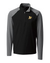 Athletics Cutter & Buck Response Lightweight Hybrid Quarter Zip Mens Pullover Windbreaker Black Mannequin Thumbnail Image
