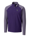 Colorado Rockies Cutter & Buck Response Lightweight Hybrid Quarter Zip Mens Pullover Windbreaker College Purple Mannequin Thumbnail Image