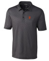San Francisco Giants Cutter & Buck Pike Mini Pennant Print Stretch Mens Polo Black Mannequin Thumbnail Image
