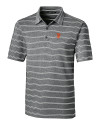 San Francisco Giants Cutter & Buck Forge Epic Confidence Recycled Heathered Stripe Stretch Mens Polo Black Mannequin Thumbnail Image
