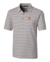 San Francisco Giants Cutter & Buck Forge Epic Confidence Recycled Heathered Stripe Stretch Mens Polo Polished Medium Gray Mannequin Thumbnail Image